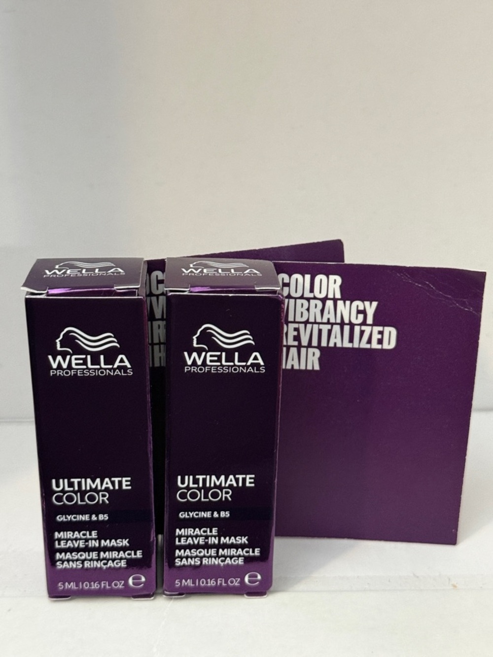 2 Wella Professionals Ultimate Color Miracle Leave-In Masks - Purple